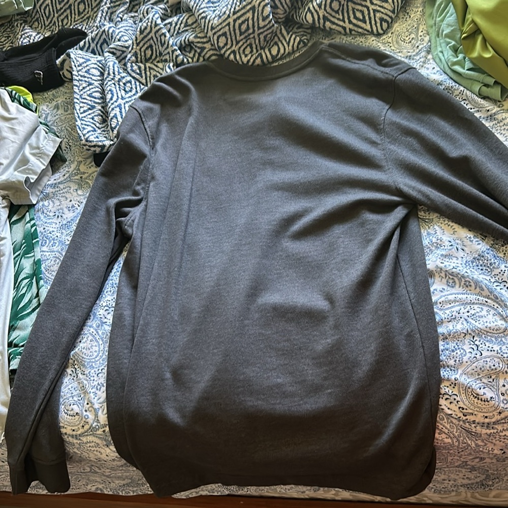 Grey Button Up Izod Sweater Size Large - image 2